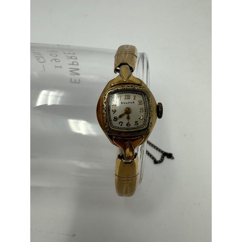 Vintage 1950's Bulova Ladies Watch 10k Rolled Gold Plate V1